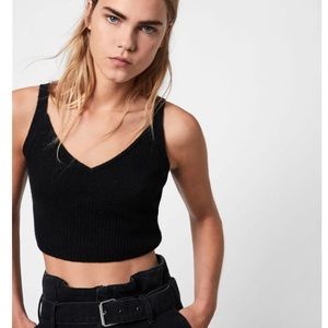 All Saints Leanne Crop Top